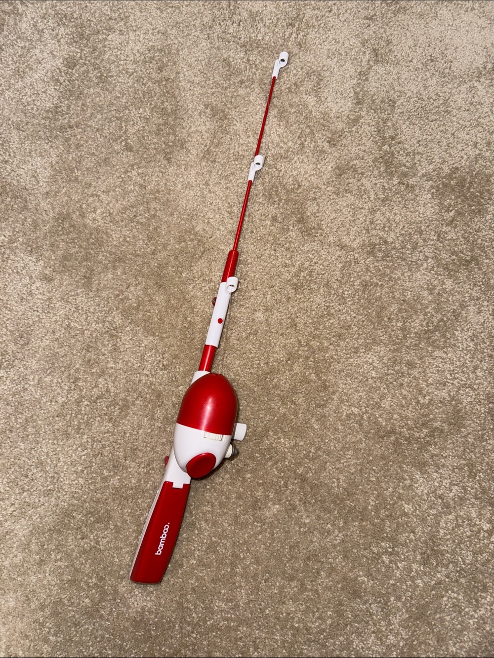 BAMBOO Red and White Extendable Handheld Catfisher